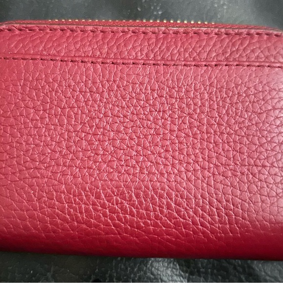 Michael Kors Riley Large Leather Back Pack Mulberry Red /Gold Studs and Wallet - Picture 7 of 8